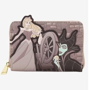 NEW Loungefly Disney Sleeping Beauty Aurora &‎ Maleficent Whimsigoth Wallet